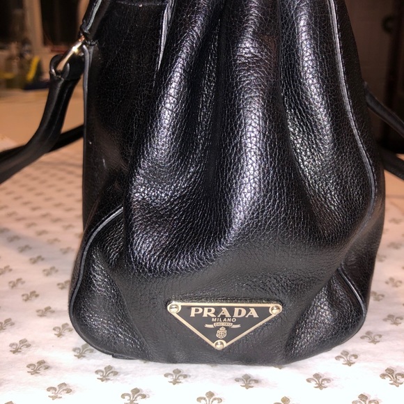 PRADA Authentic Black Leather Bag - Picture 2 of 11